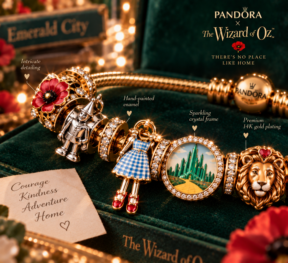 Premium Gold Charm Bracelet Set PDR160904